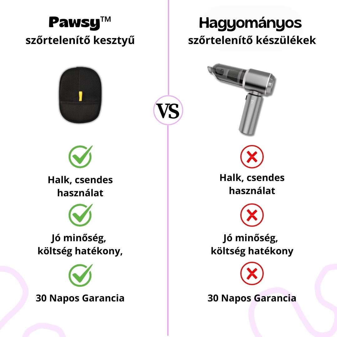 Pawsy szőrtelenítő kesztyű - Pawsy